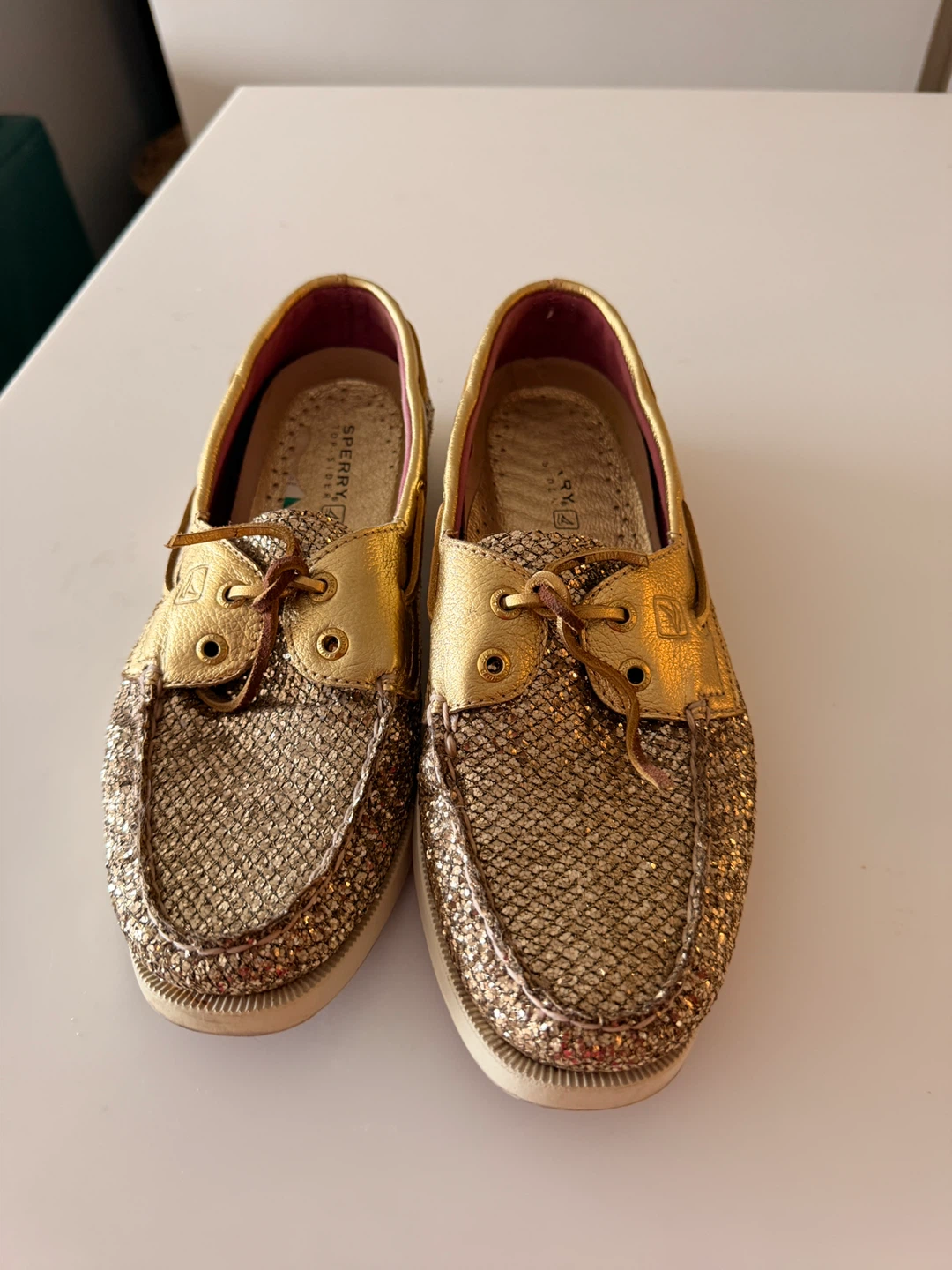 Sperry Top-Sider Gold Glitter Boat Shoes - photo 2
