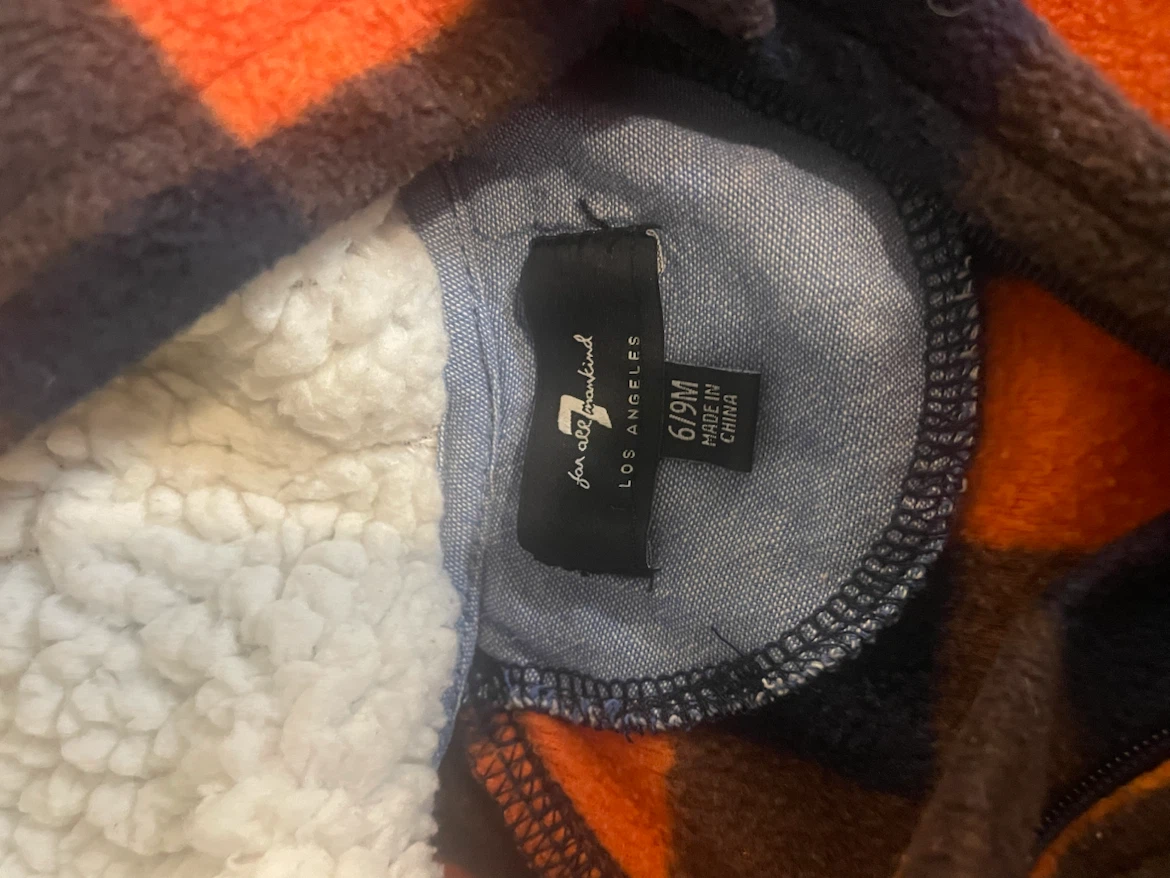 7 For All Mankind baby hooded fleece bunting - photo 3