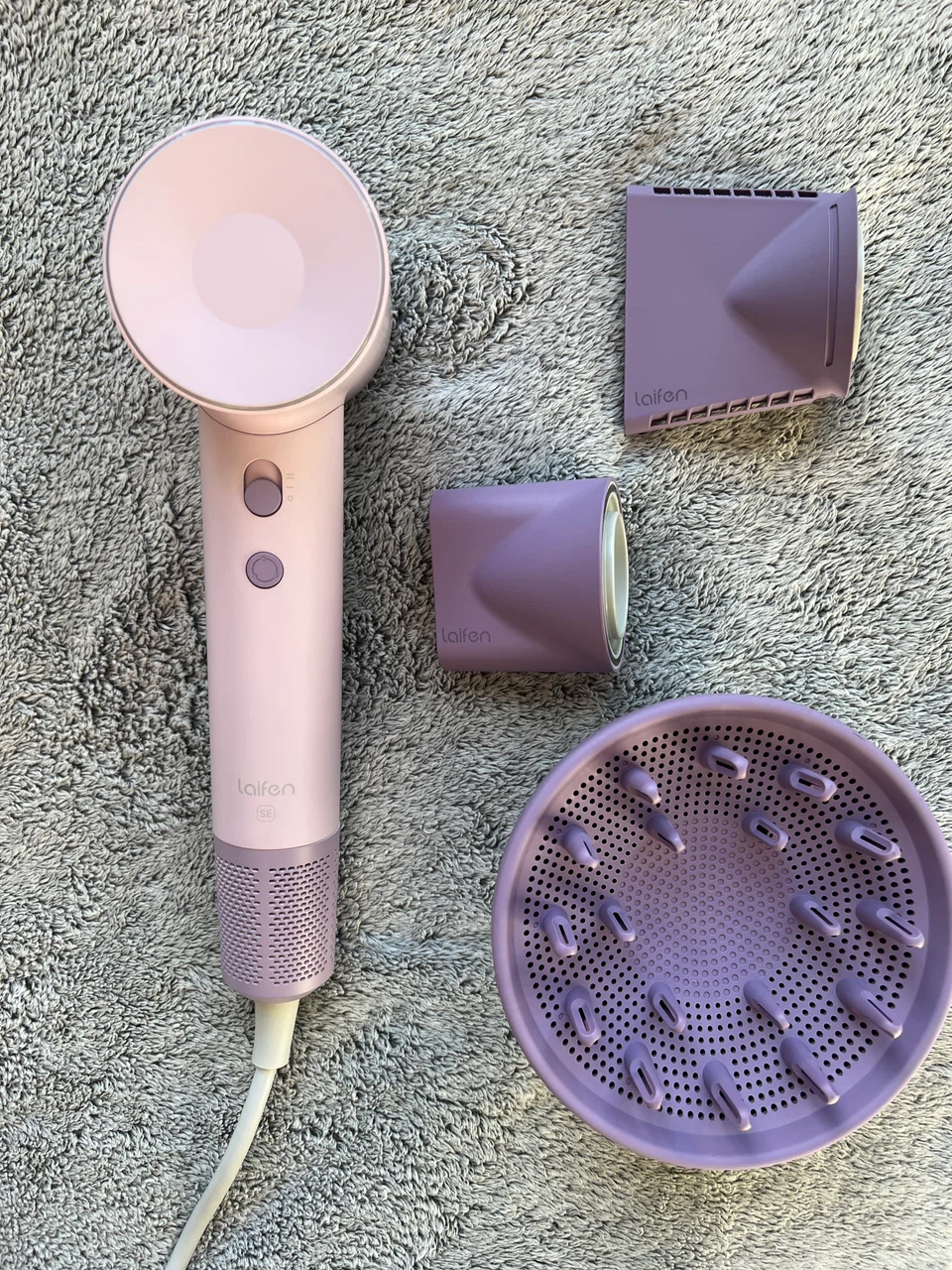 Laifen SE ionic hair dryer with diffuser – 3 nozzles + bag