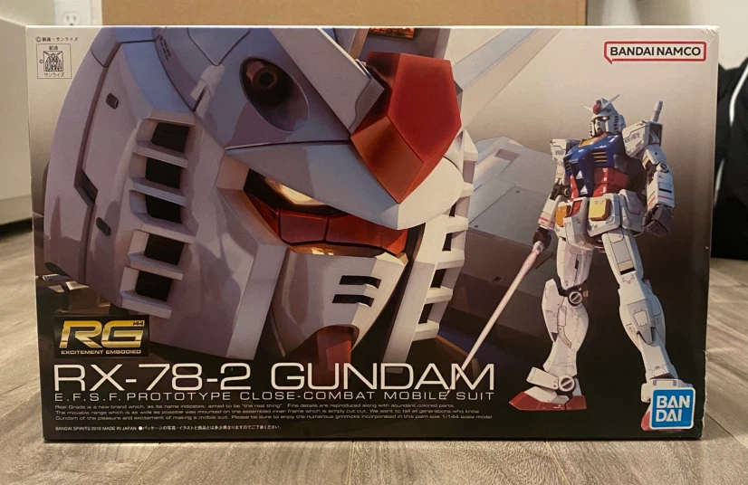 Bandai Gundam RG Model Kits and Action Base 5 bundle