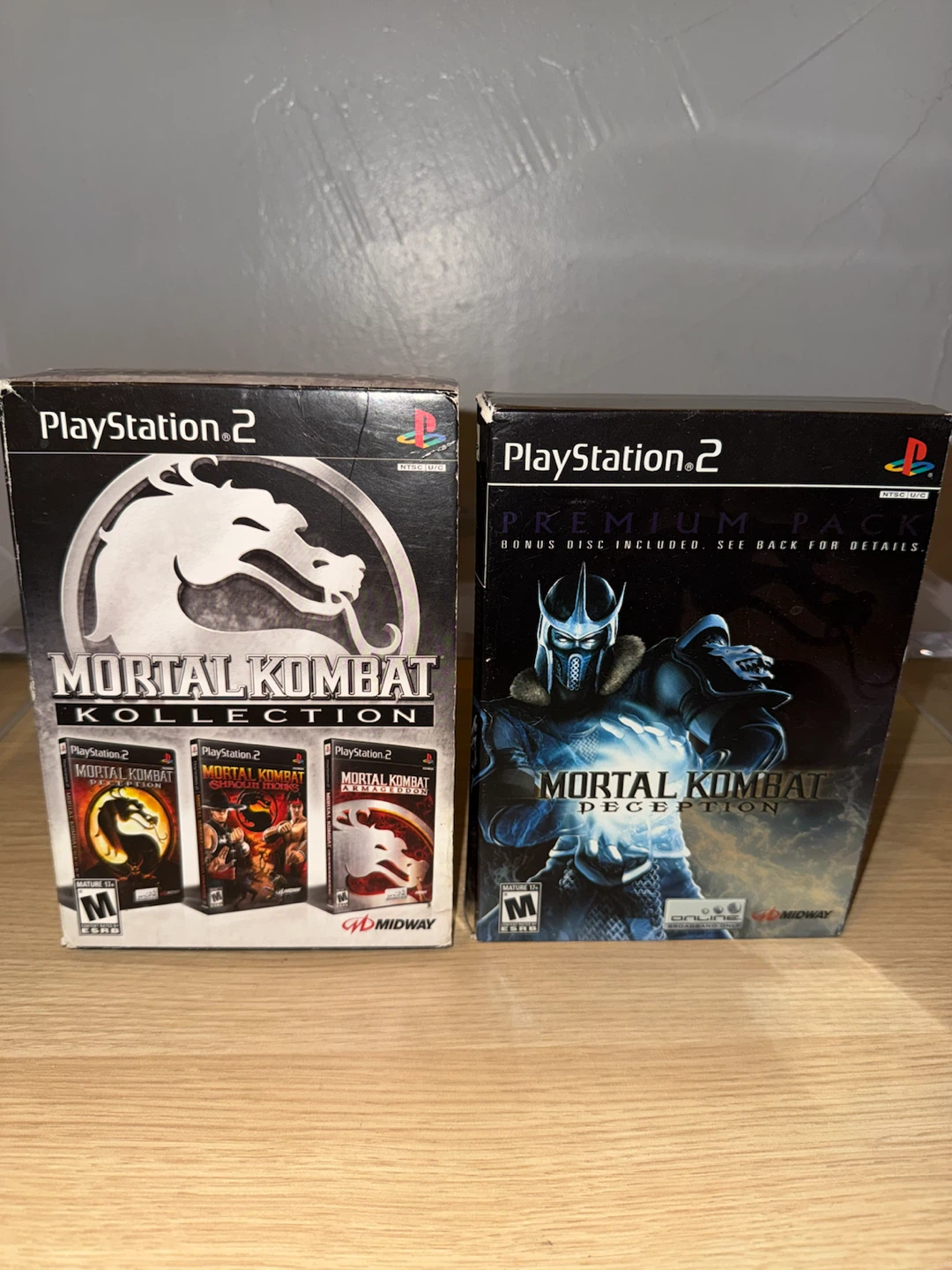 Mortal Kombat PlayStation 2 Collection and Premium Pack