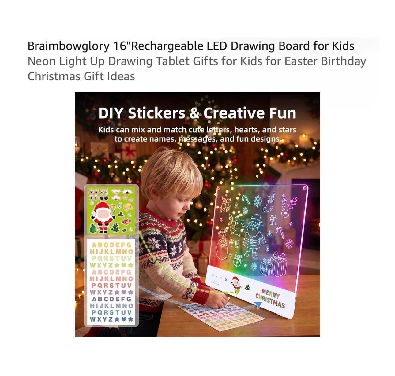 Brand new 16"Rechargeable LED Drawing Board