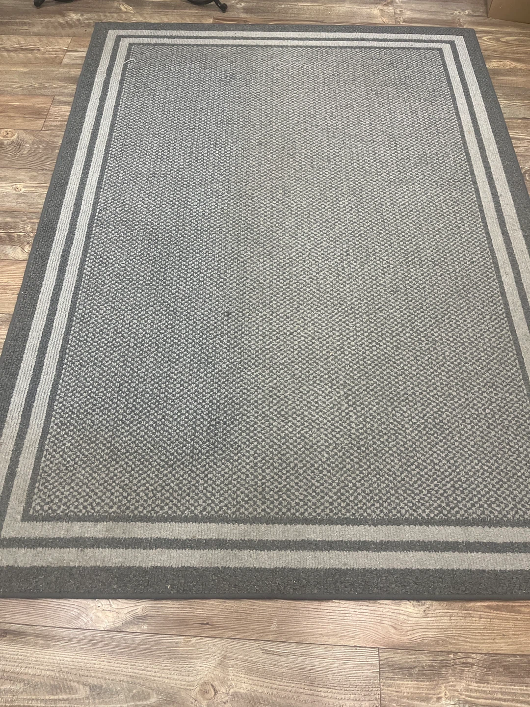 Grey Patterned Area Rug