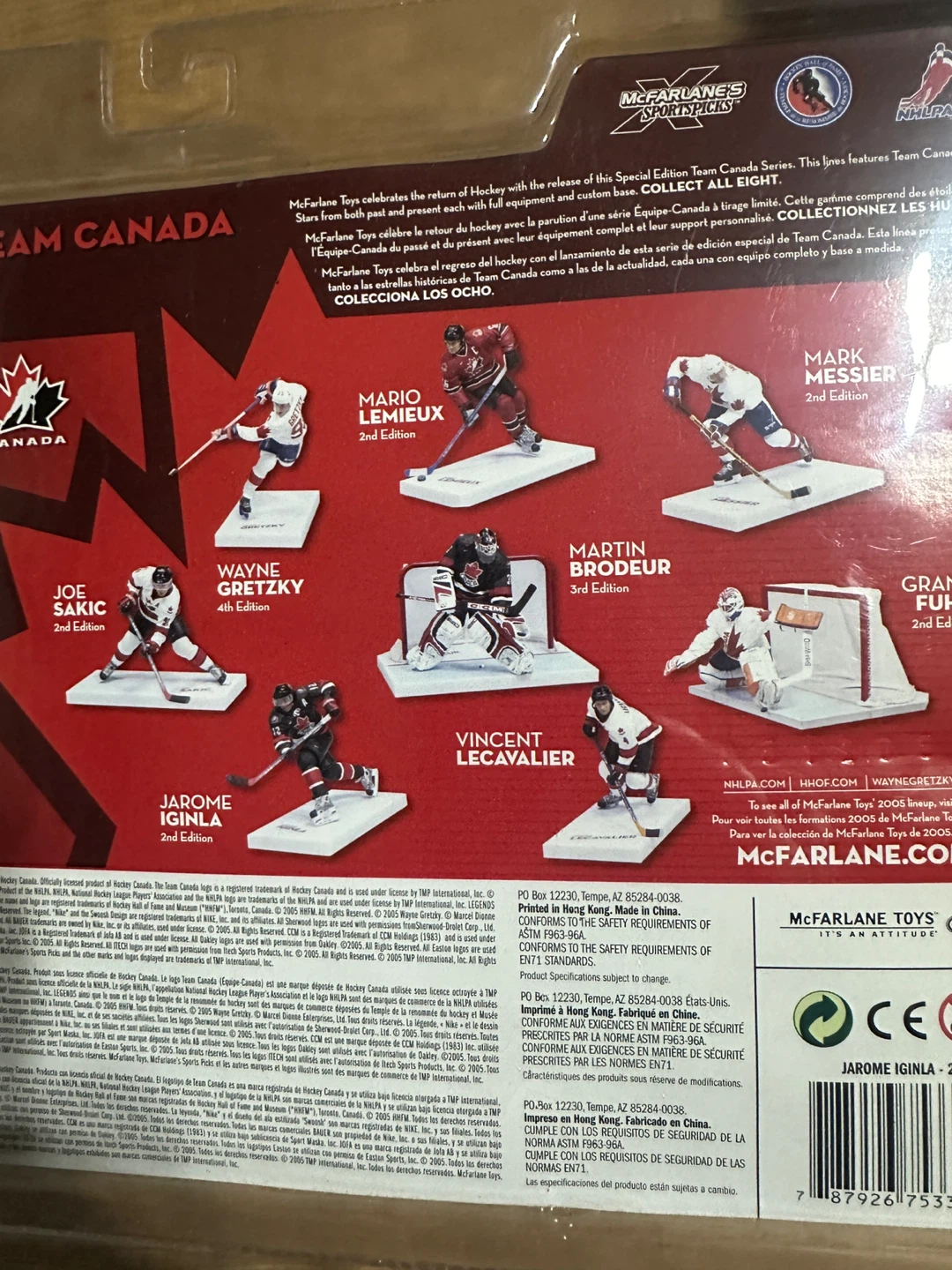 McFarlane Jarome Iginla Team Canada 2004 Figure - photo 3