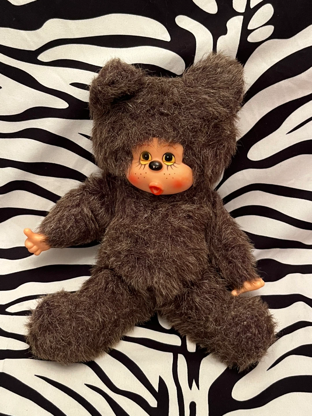 🤎 Vintage Sekiguchi Monchhichi Friends Thumb-Sucking Bear 🤎 - photo 4
