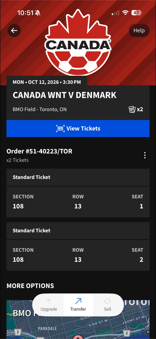 Soccer tickets