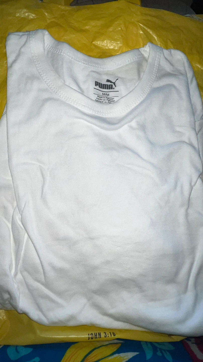 New-Puma White T-Shirt