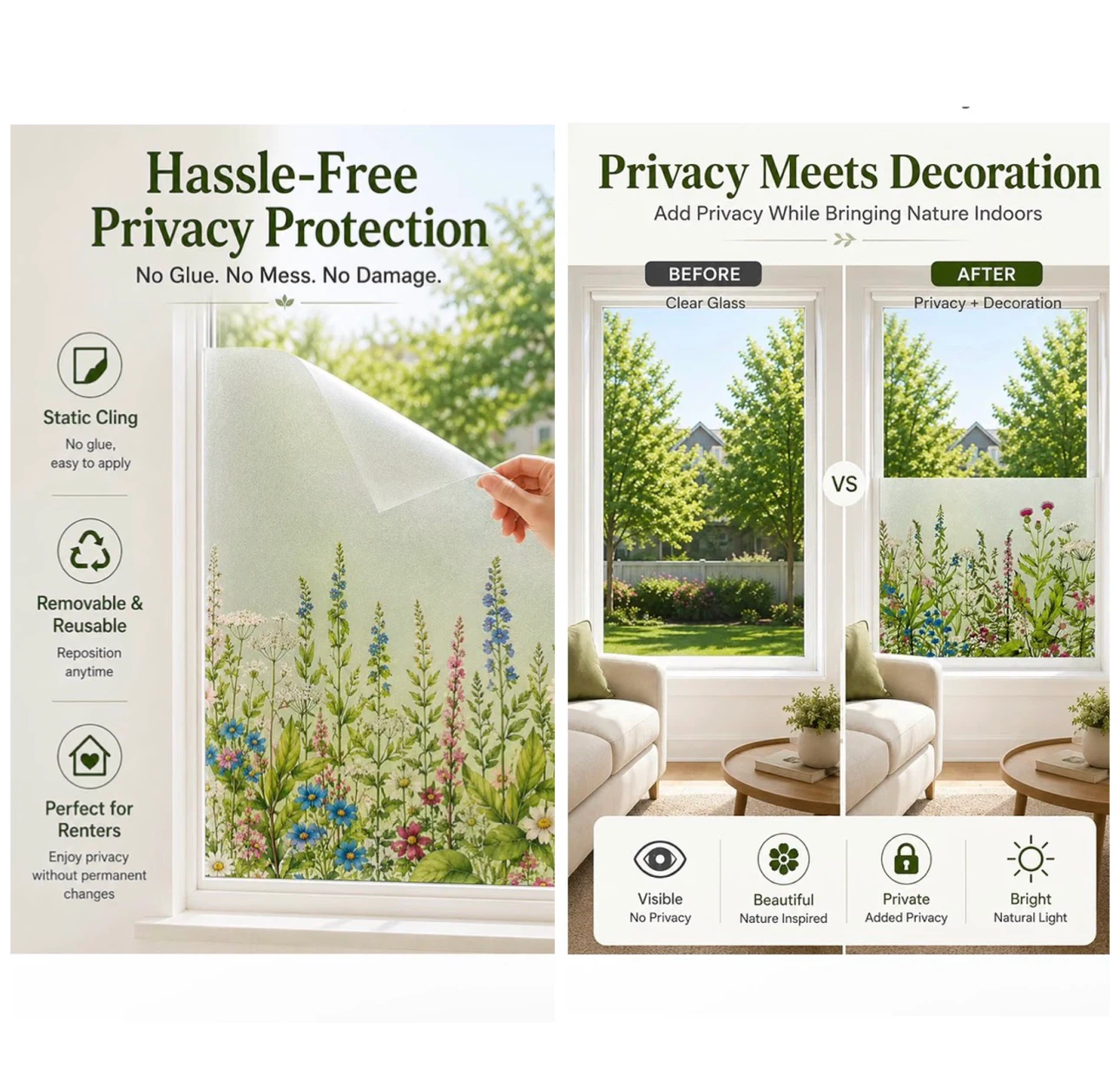 Brand new Stained Glass Window Privacy Film - photo 4