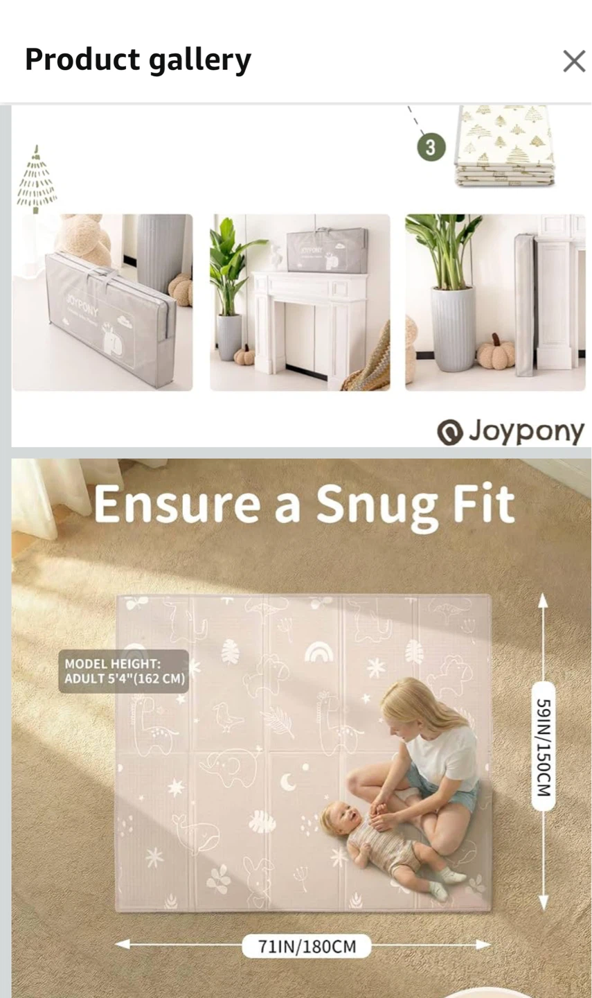 Joypony Foldable Reversible Baby Play Mat - photo 4