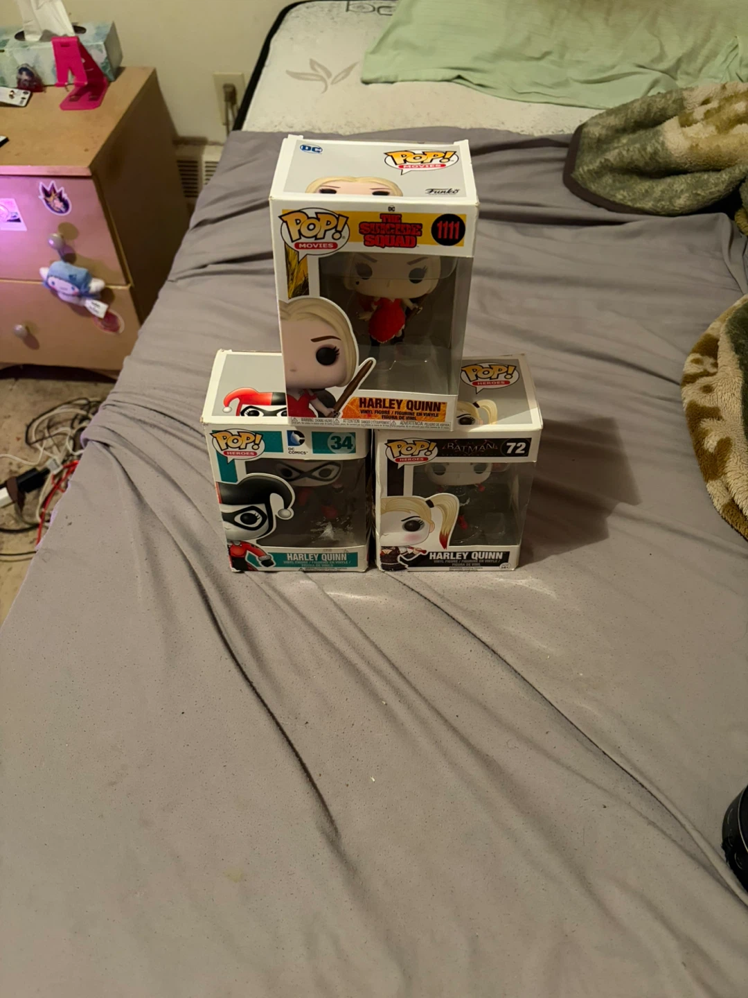 3 Harley Quinn Funko Pop Figures