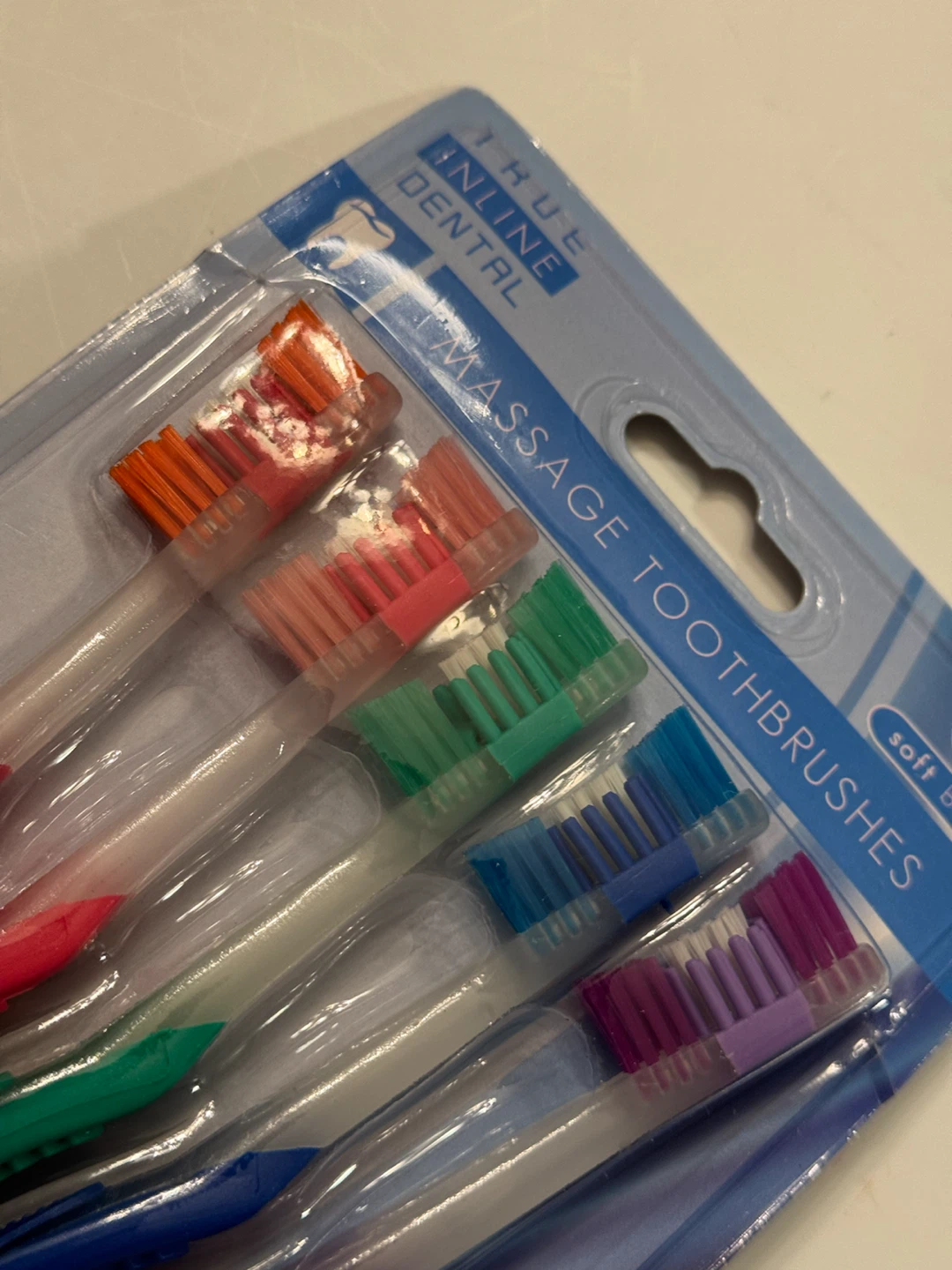 True Inline Dental Massage Toothbrushes 5-Pack - photo 2