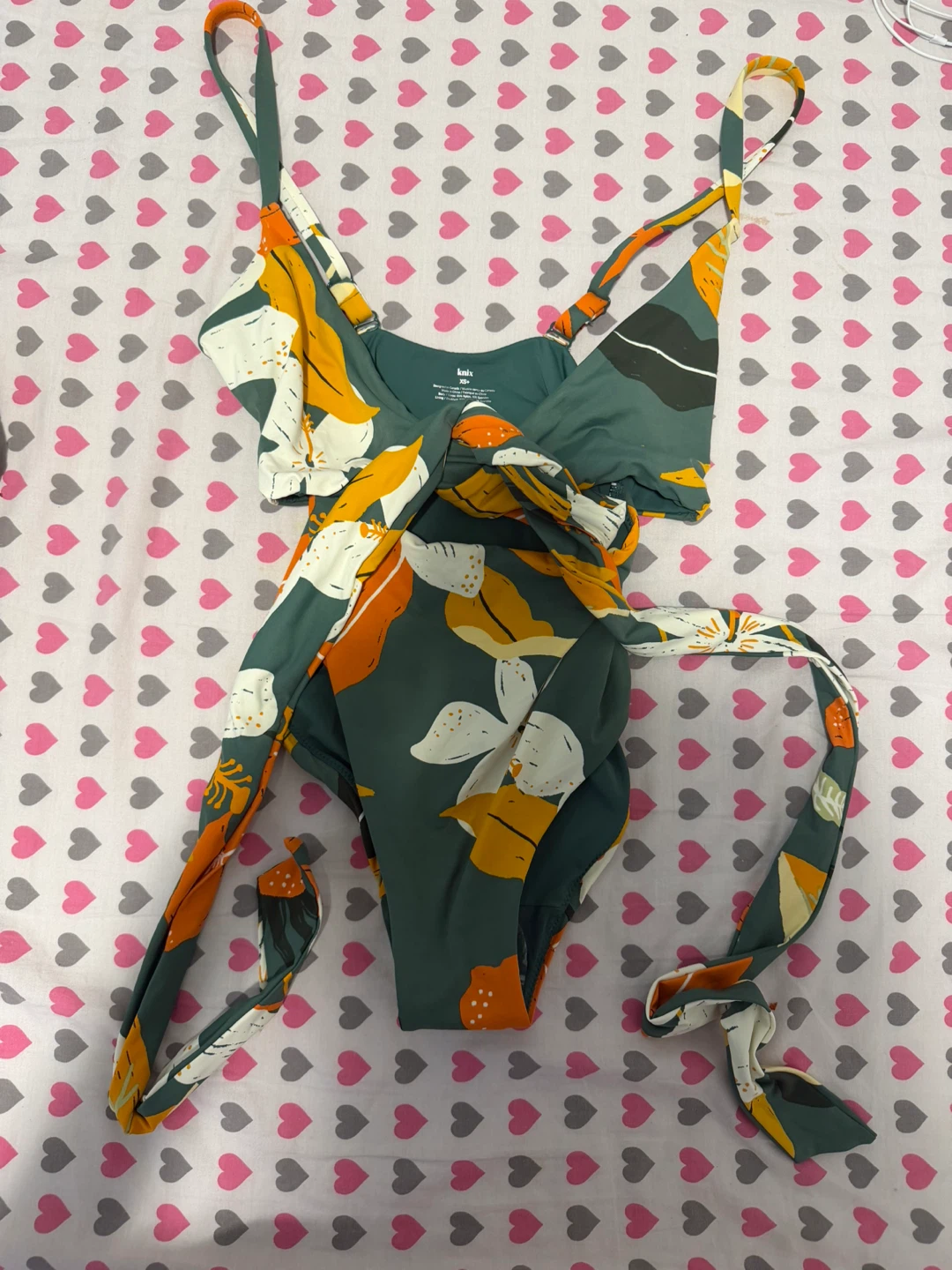 Knix Swim Floral One-Piece Bathing Suit