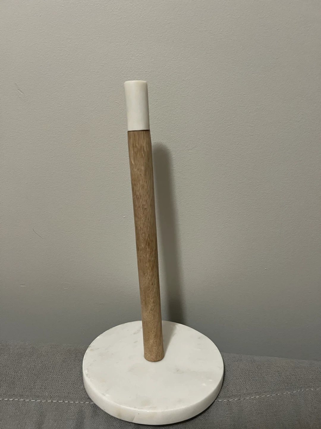 Farberware Marble and Wood Paper Towel Holder - photo 2