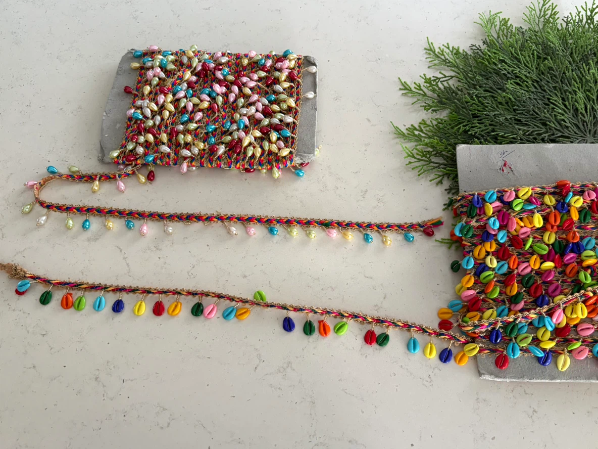 Set of Two Decorative Braided Trims