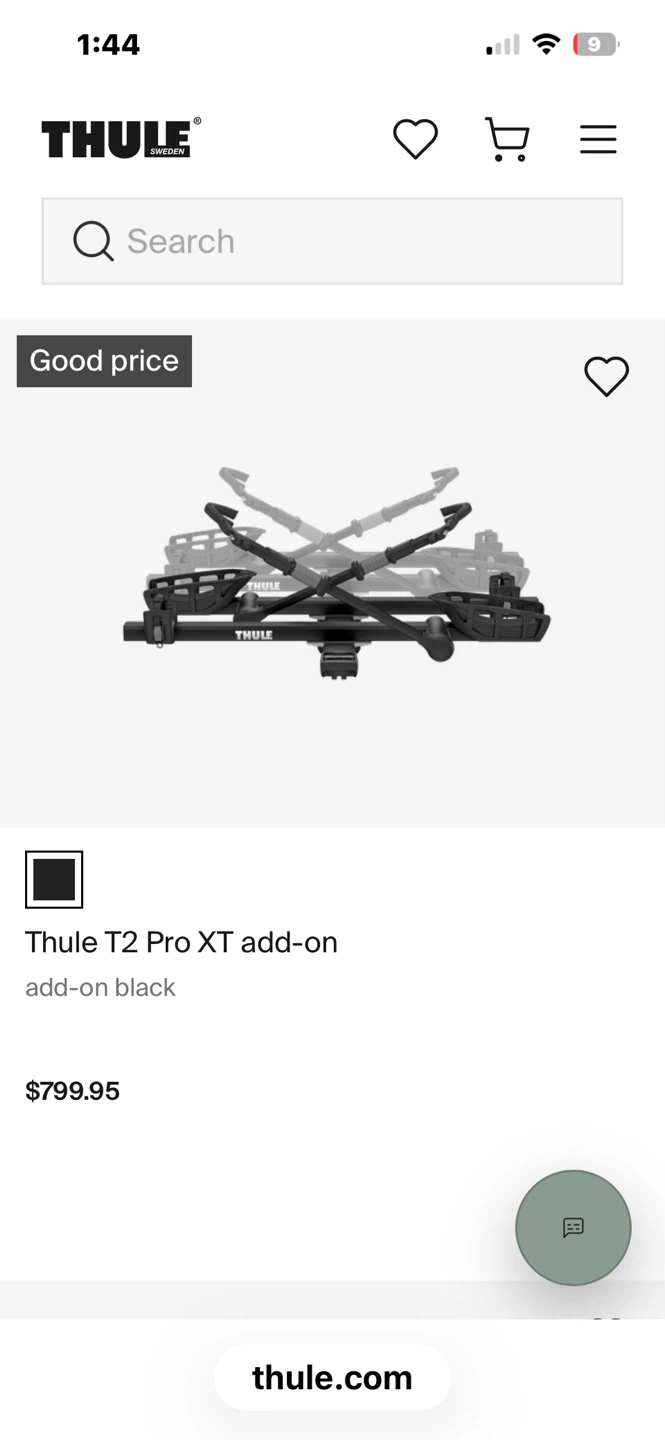 Thule T2 Pro XT PLUS THE Add-On Bike Rack - photo 2