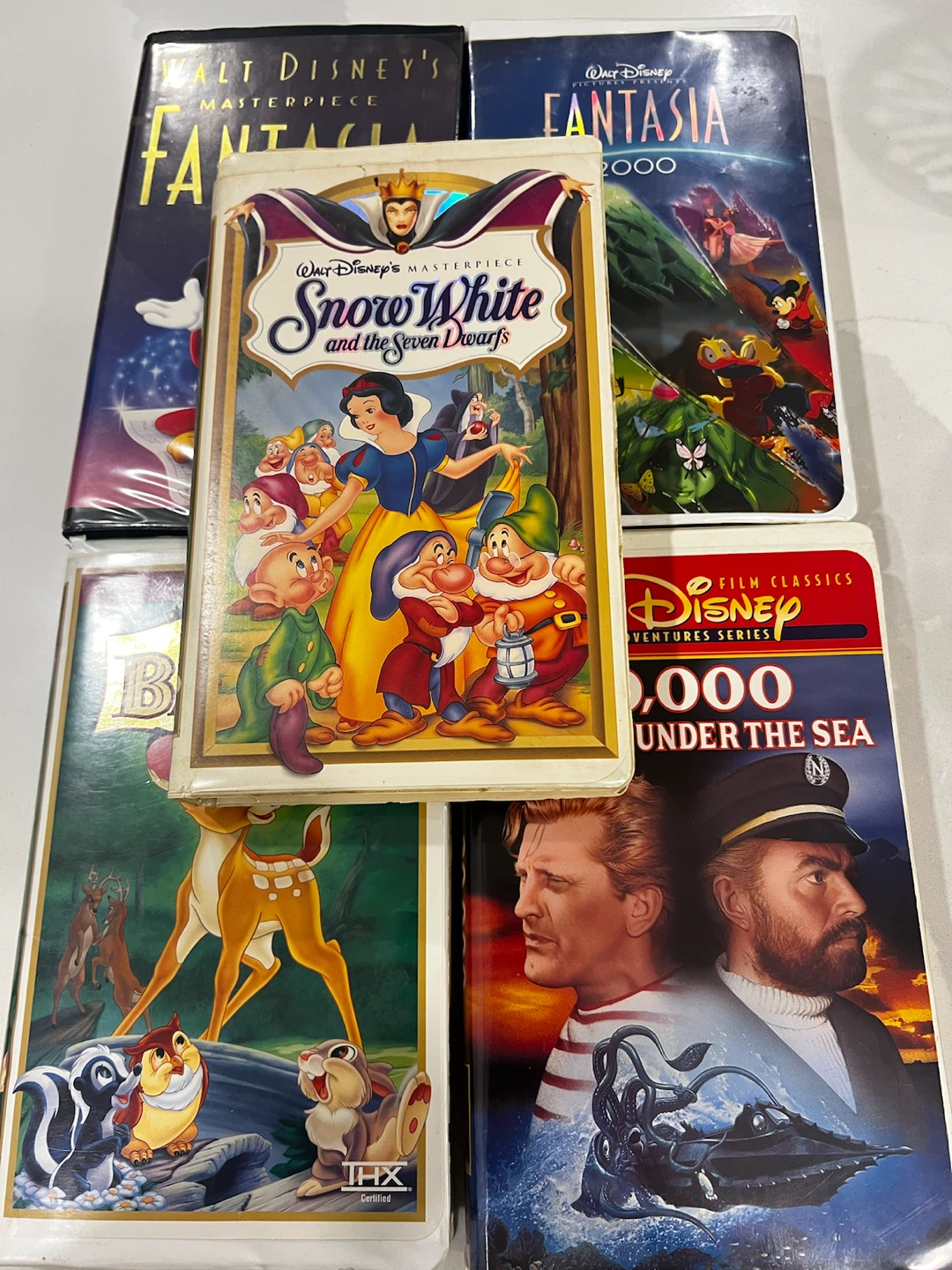 Lot of 5 Walt Disney VHS Tapes