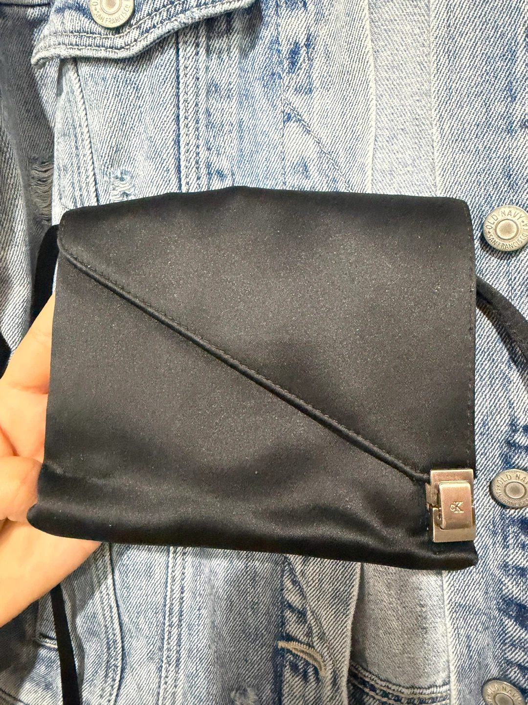 Calvin Klein Black Satin Crossbody Bag - photo 2