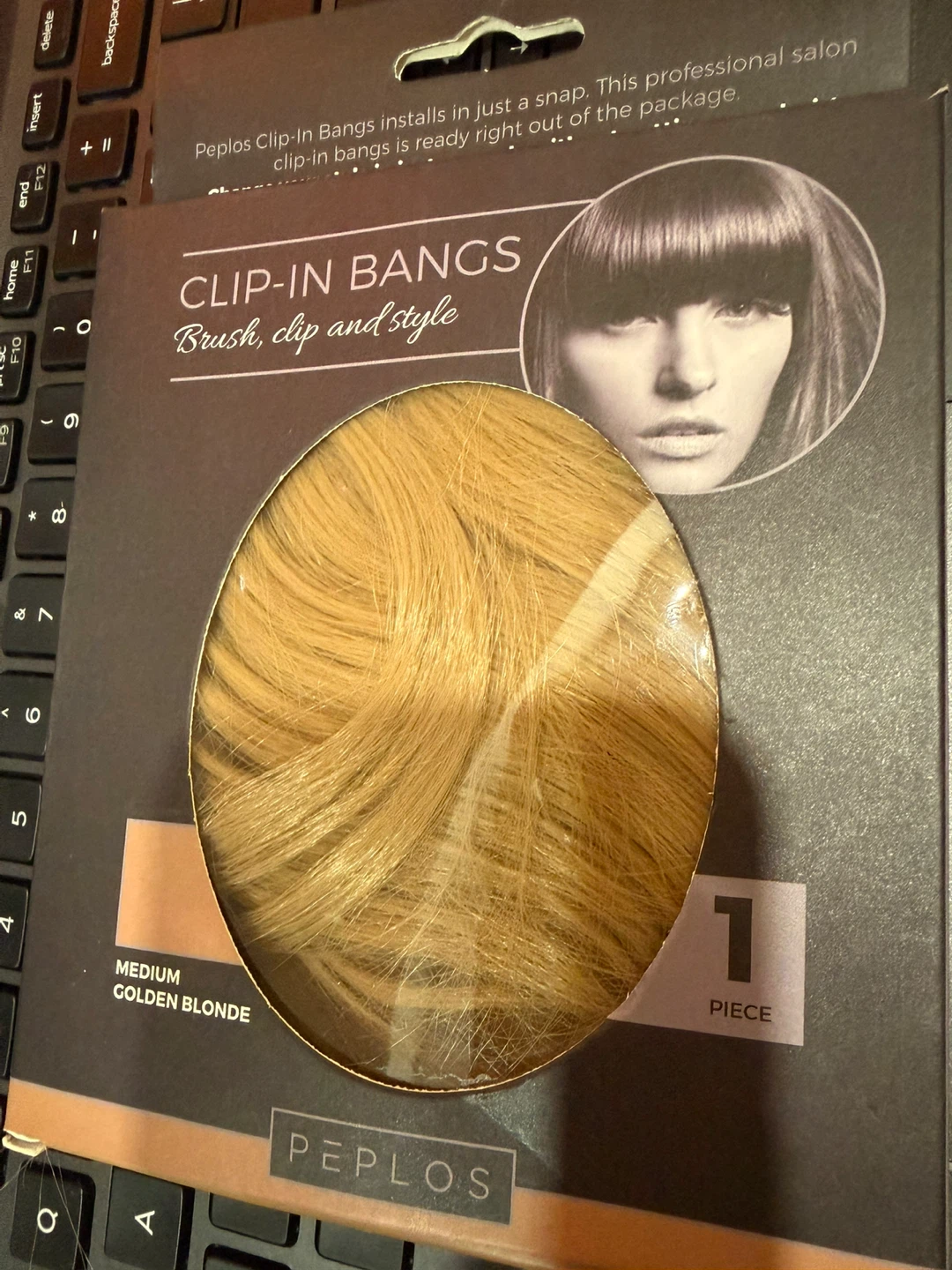 Peplos Clip-In Bangs - Medium Golden Blonde