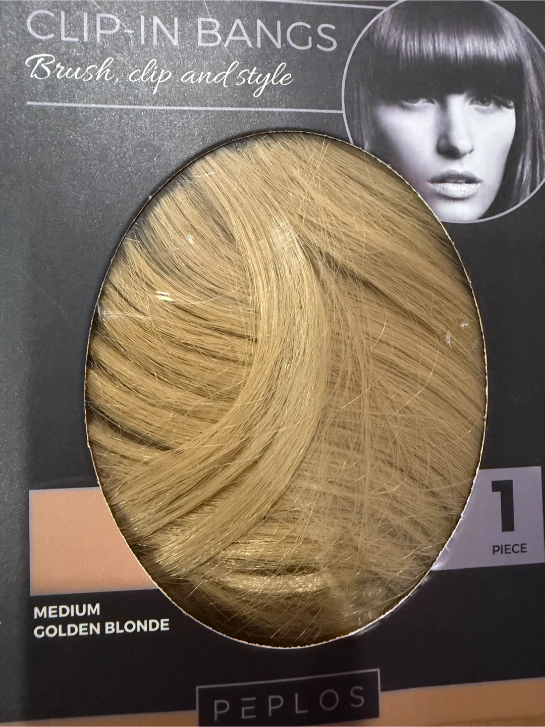 Peplos Clip-In Bangs - Medium Golden Blonde - photo 2
