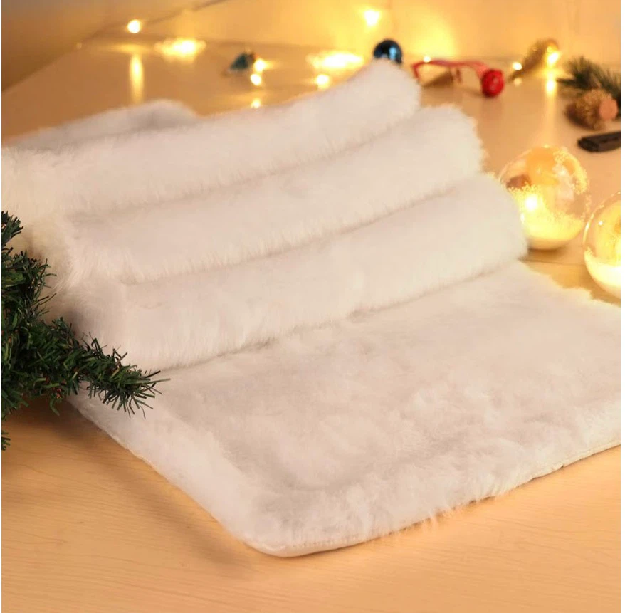 Luxury Christmas Table Runner Snowy White - photo 4