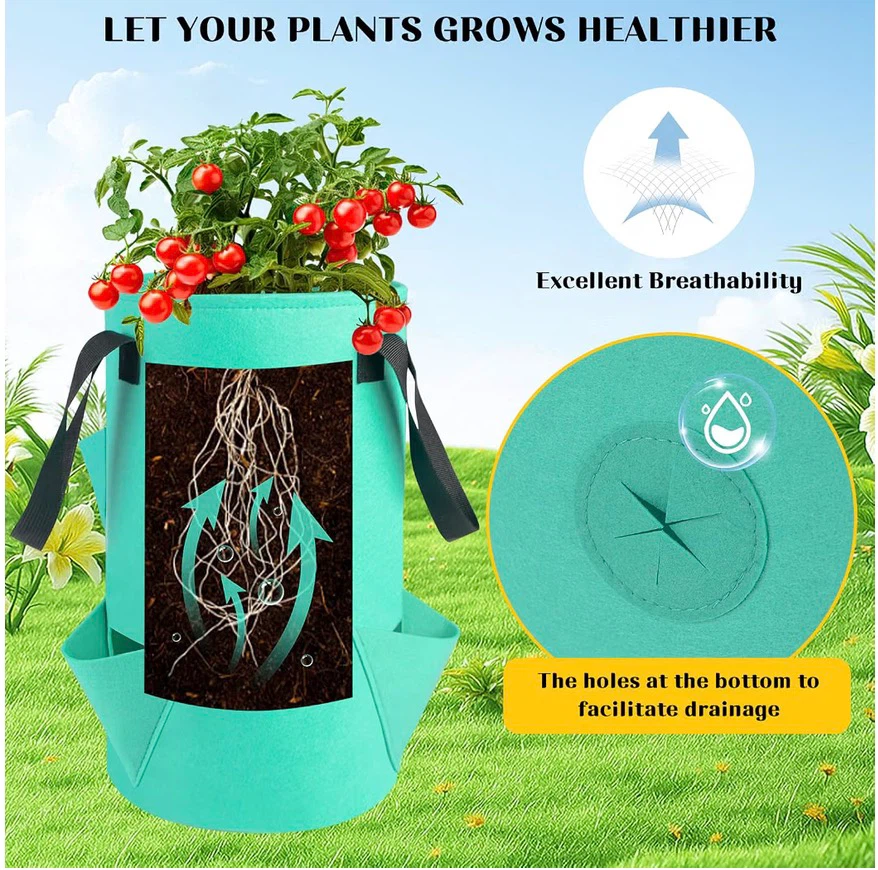 5 Pack Upside Down Strawberry Hanging Planter - photo 5