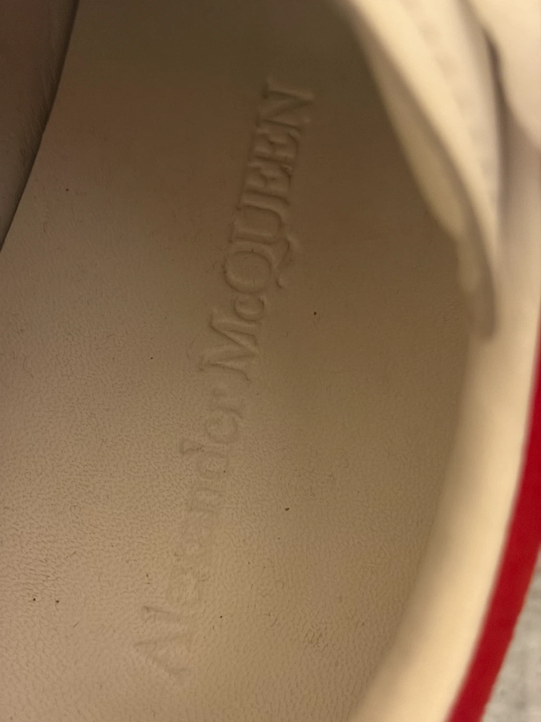 Alexander McQueen White Sneakers with Red Heel - photo 3