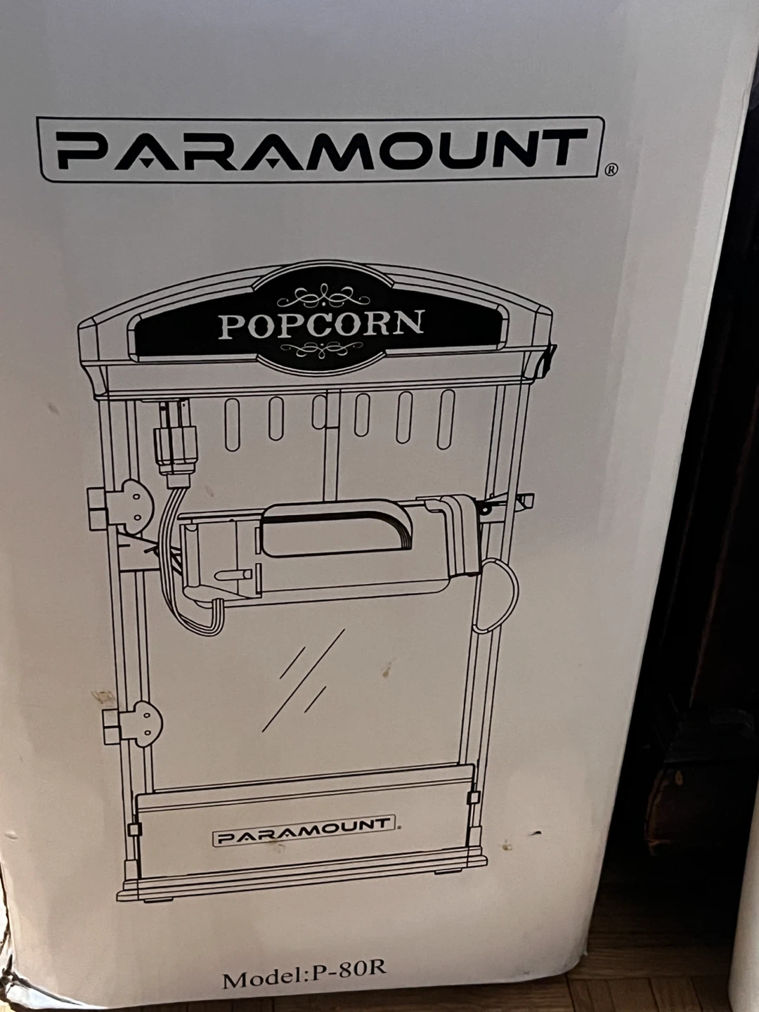 Paramount Popcorn Machine Model P-80R