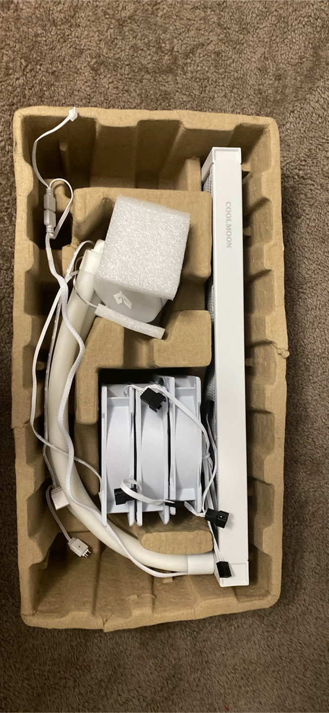 Coolmoon 360mm White CPU Liquid Cooler - photo 3