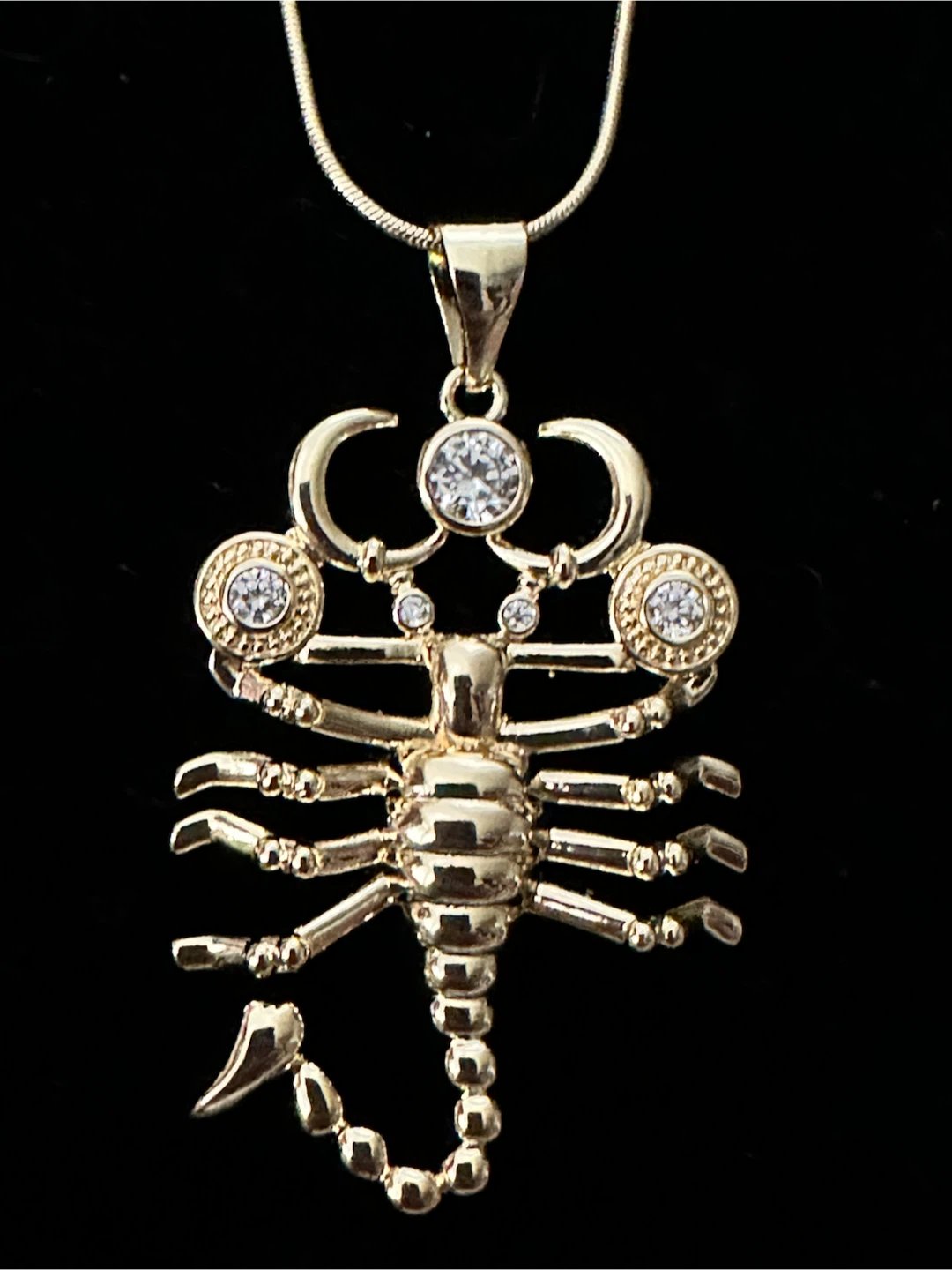 14k laminated Gold-Tone Scorpio Pendant Necklace - photo 2