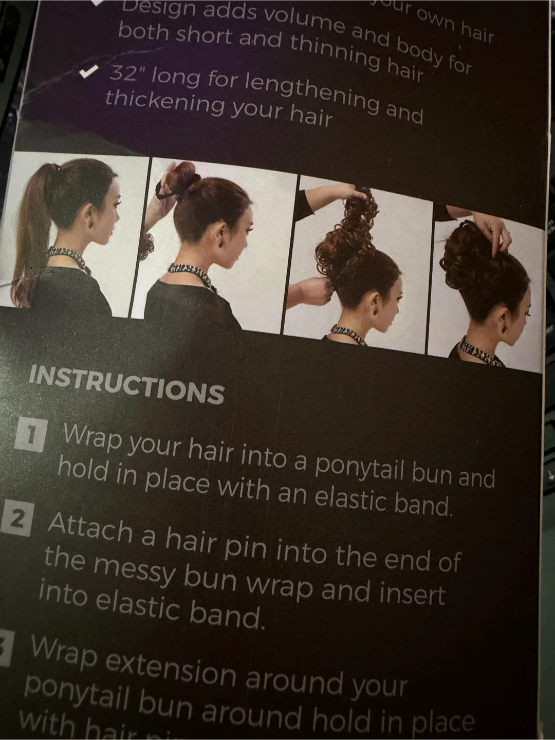 Peplos Messy Bun Hair Extension - Medium Golden Blonde - photo 3