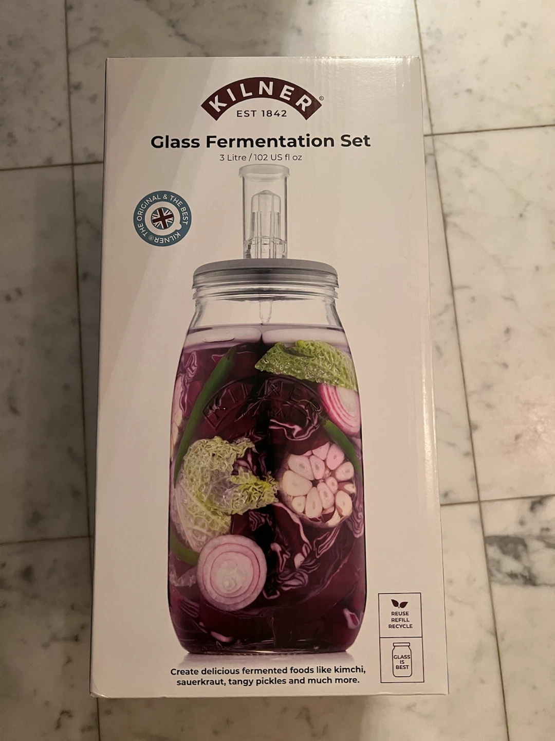 Kilner Glass Fermentation Set 3 Litre
