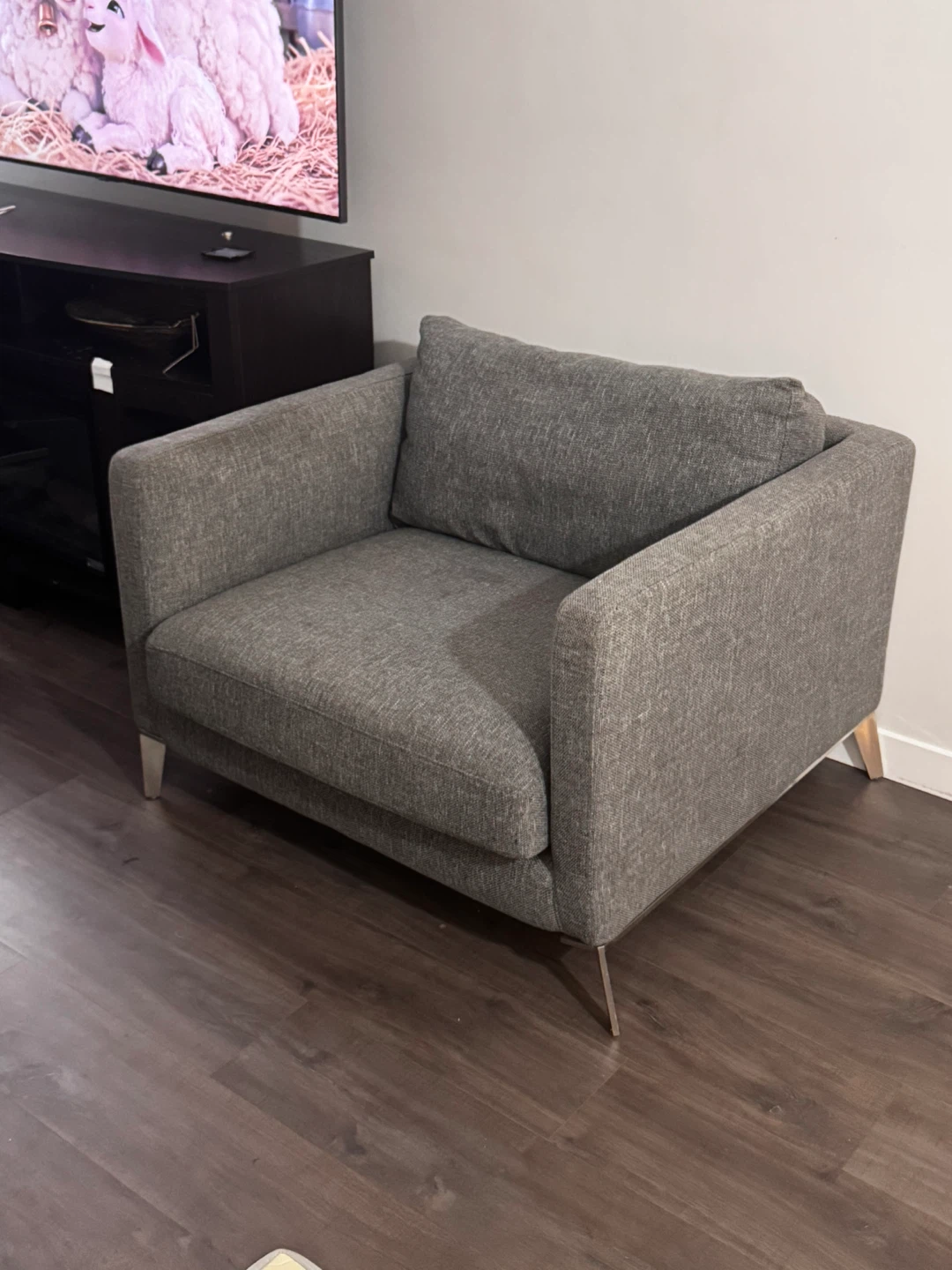 Modern Grey Accent Chair