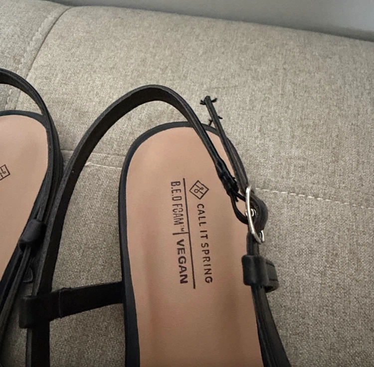 Call It Spring Slingback Flats - Black Size 8 - photo 2