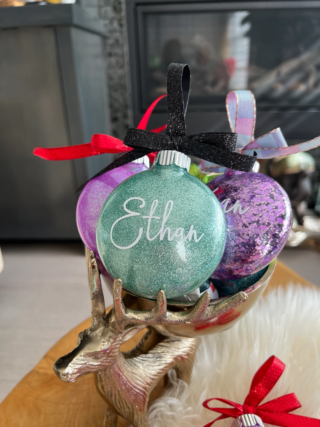Hand-glittered Christmas Ornament - photo 2