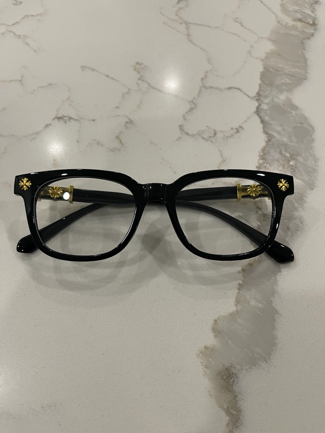 Chrome Hearts style eyeglasses