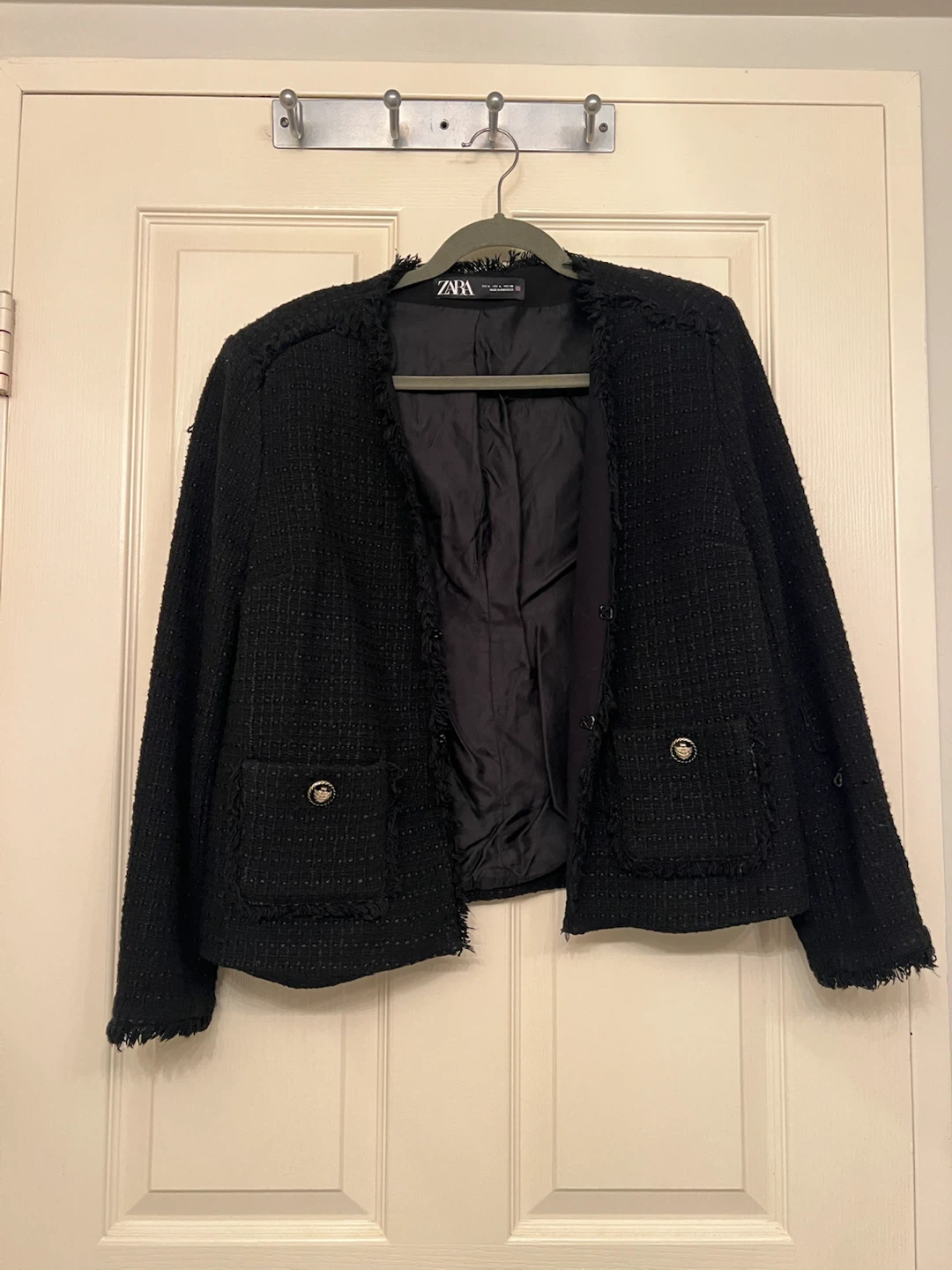 Zara Black Tweed Jacket