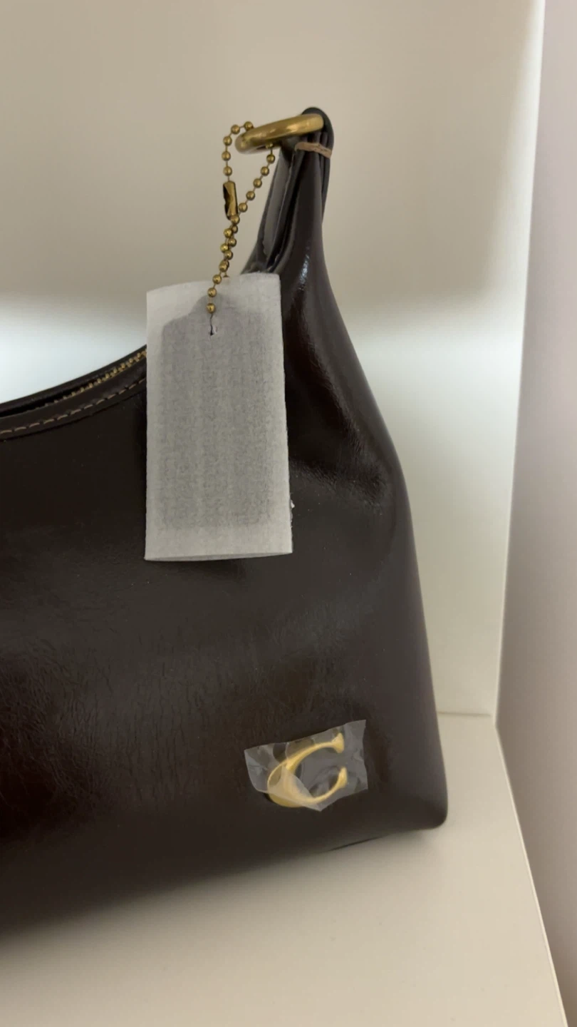 brand new coach juliet bag brown leather