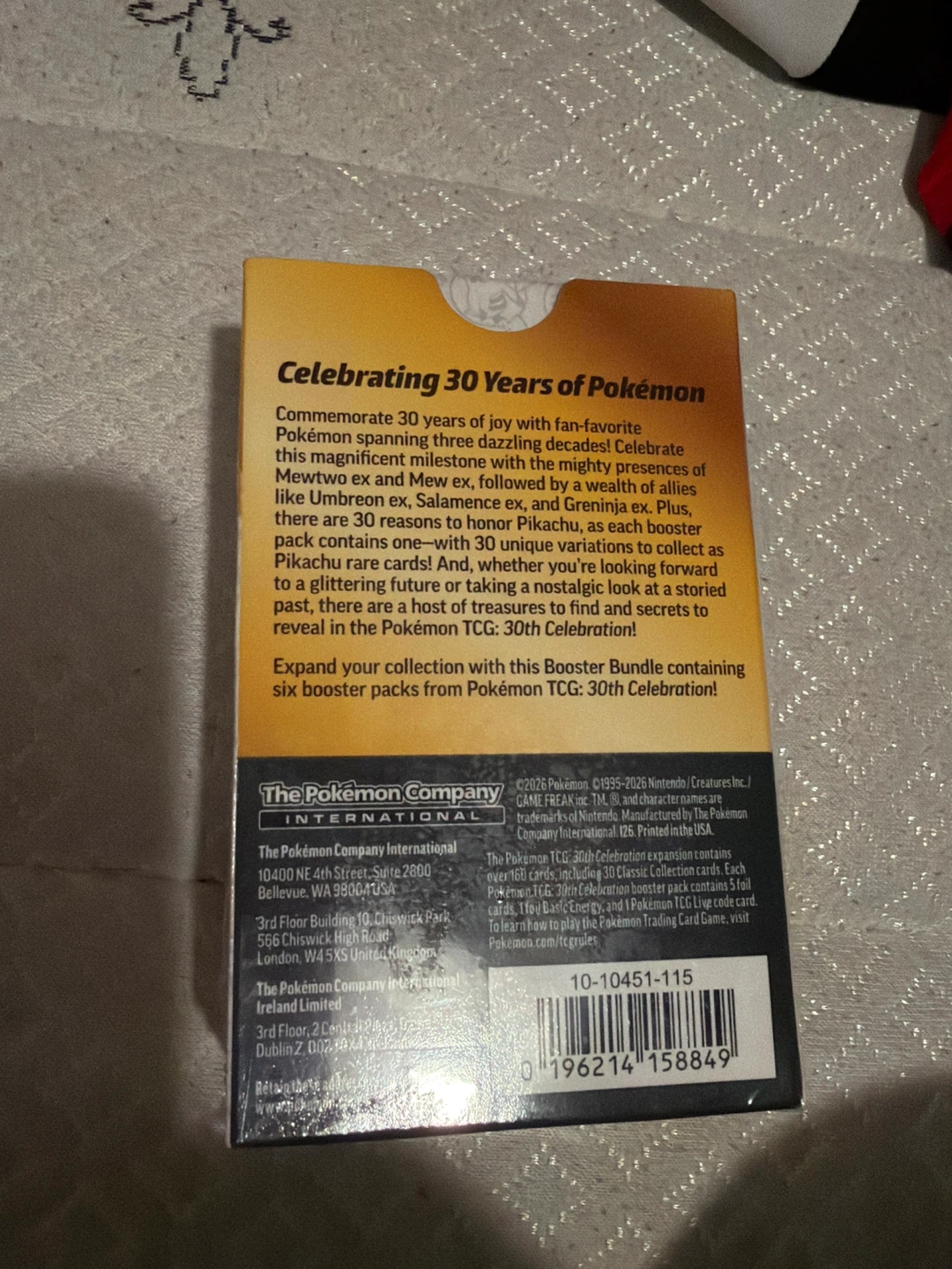 Pokémon Trading Card Game 30th Celebration Booster Bundle - photo 2