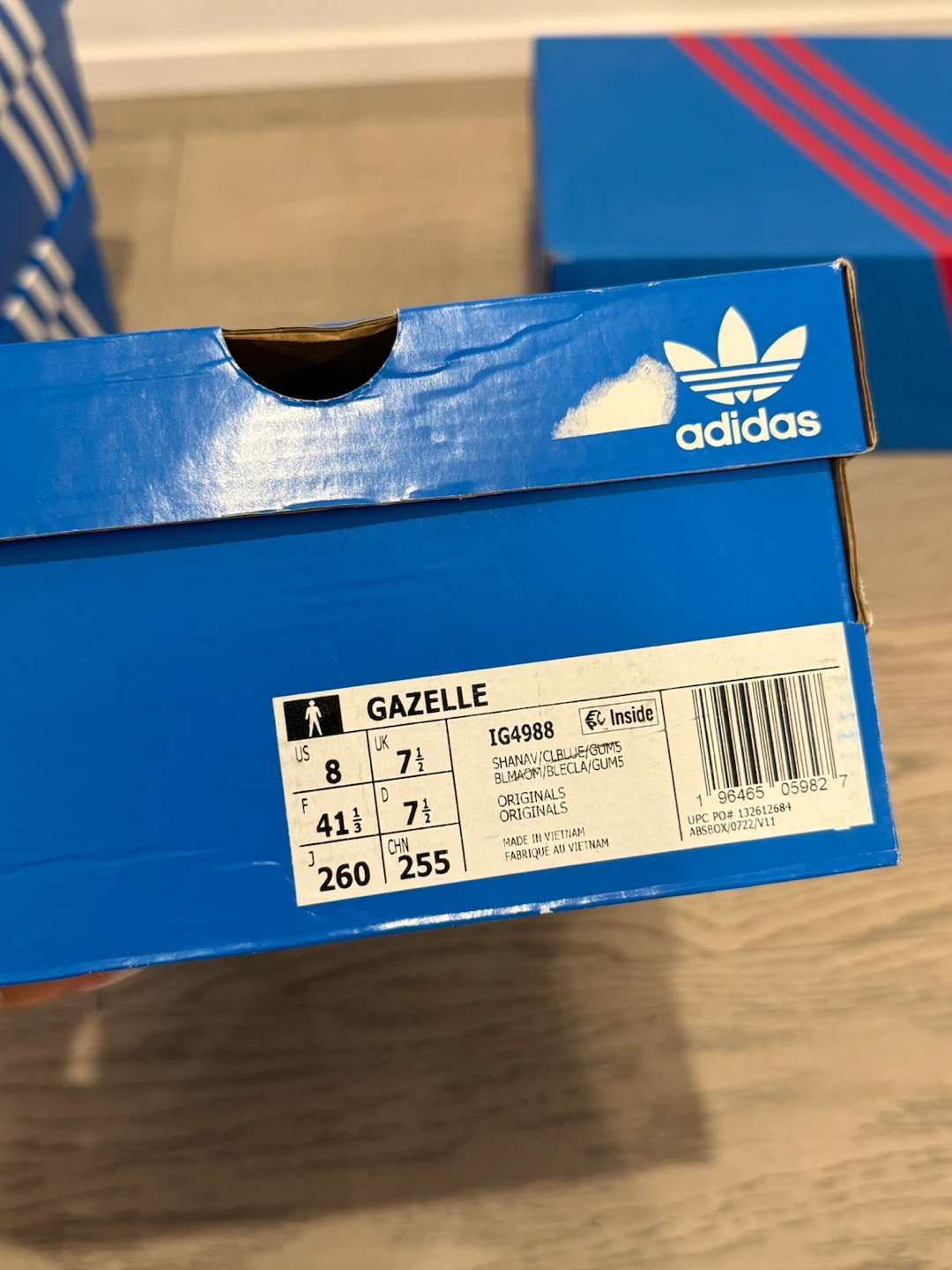 Adidas Gazelle US 8 M
