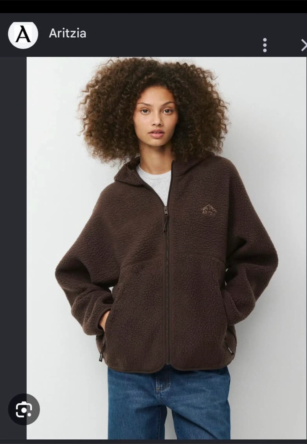 Aritzia Polartec zip up