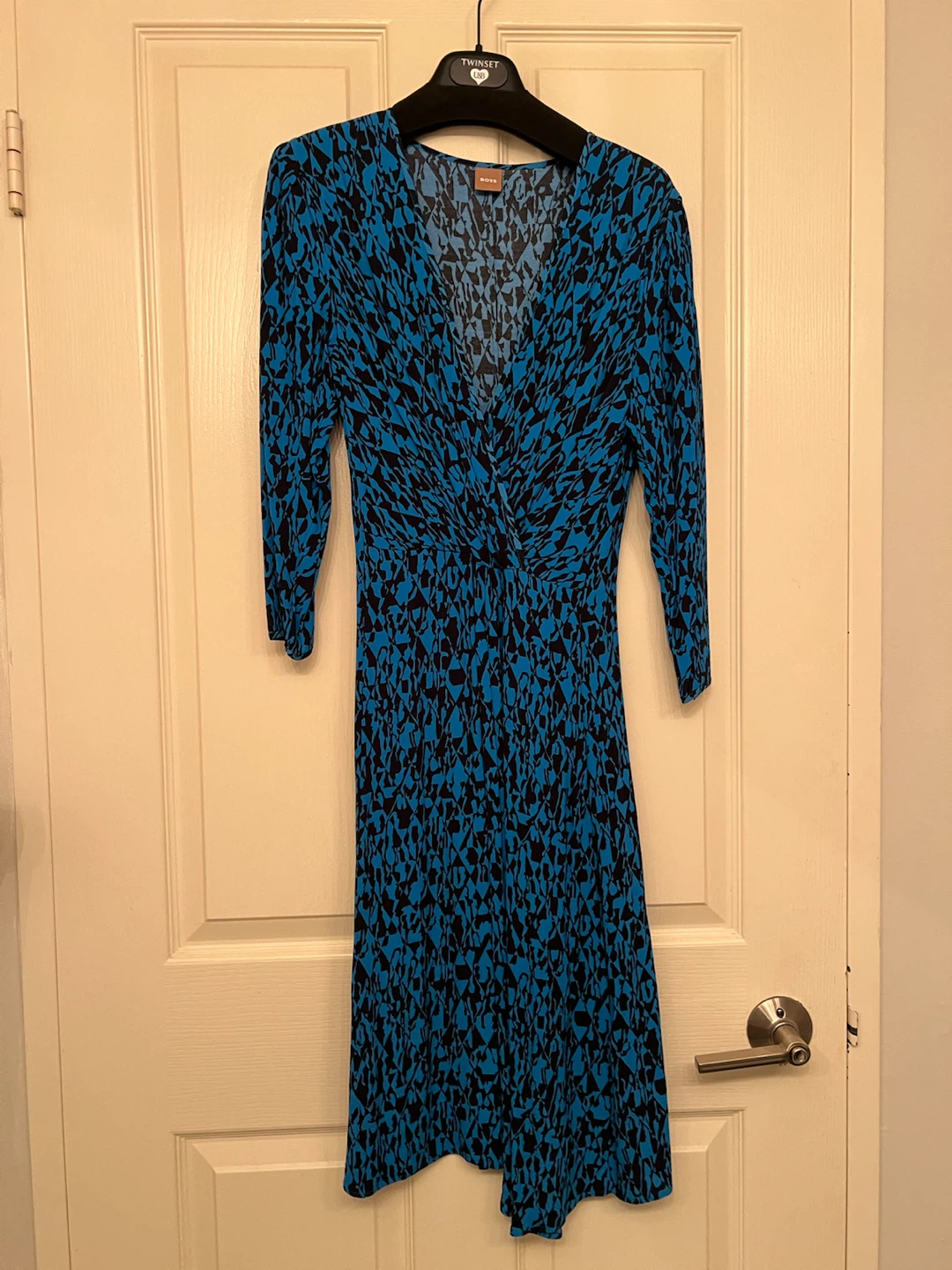BOSS "Danottea" Wrap-Front V-Neck Dress