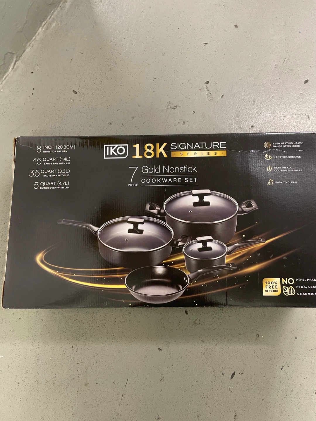 IKO 18K Signature Series 7-Piece Cookware Set