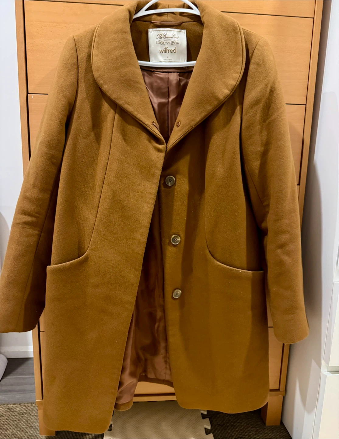 Aritzia Wilfred The Cocoon Coat - Brown, Size M