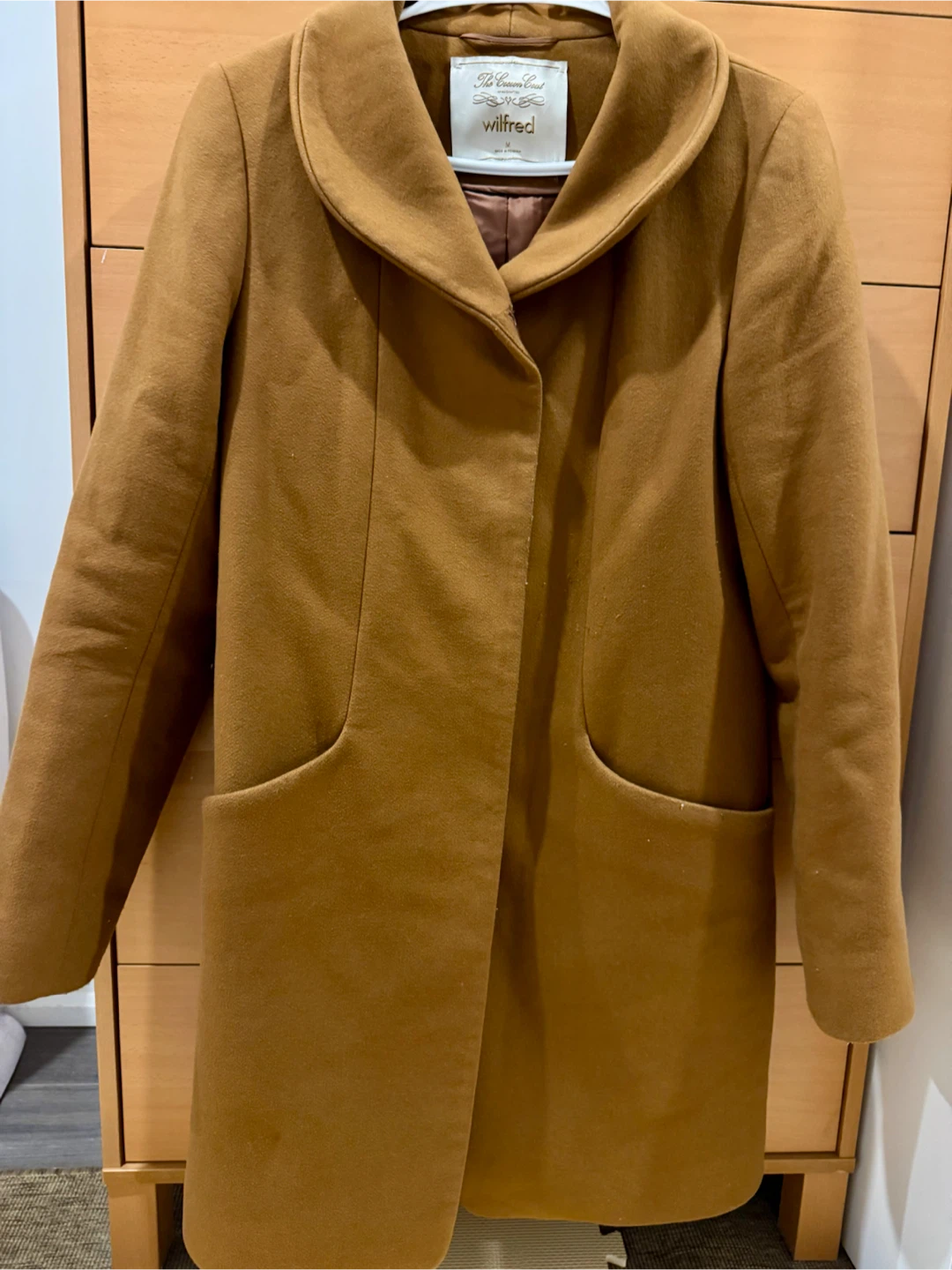 Aritzia Wilfred The Cocoon Coat - Brown, Size M - photo 3