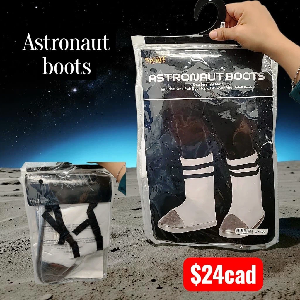 Spirit Halloween Astronaut Boot Covers