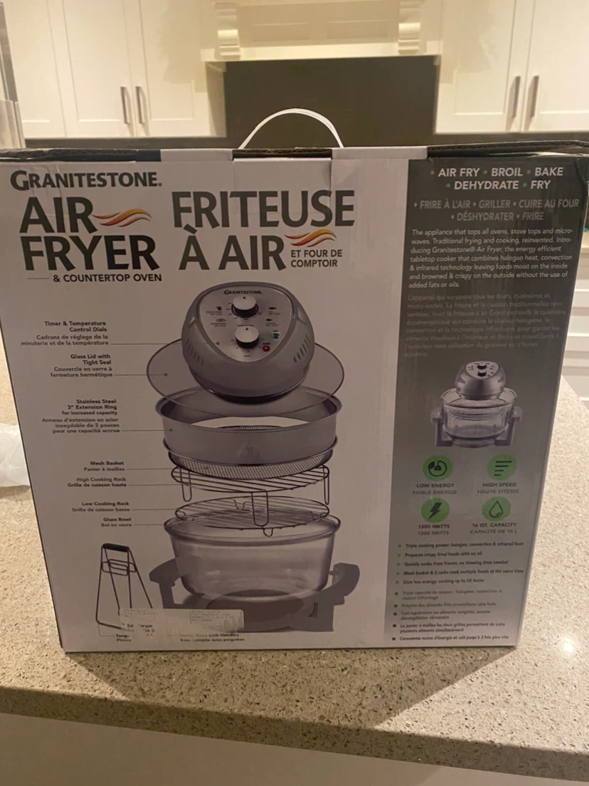 Granitestone Air Fryer & Countertop Oven - 14 months warranty