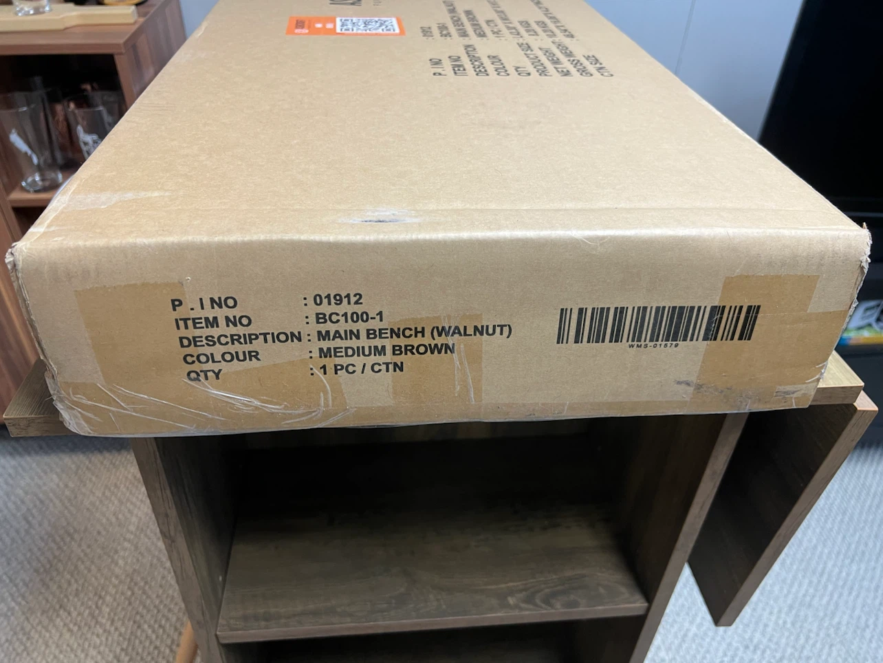 New In Box Solid Wood Bench. - photo 4