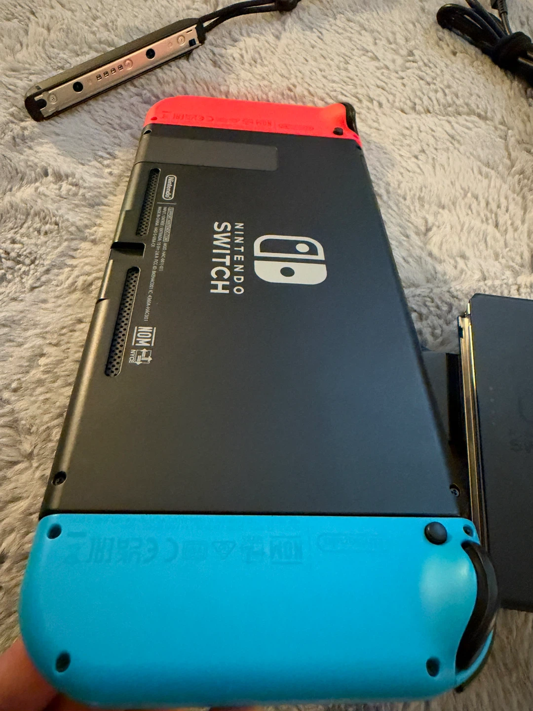 Nintendo Switch Console with Neon Blue and Red Joy-Cons - photo 3
