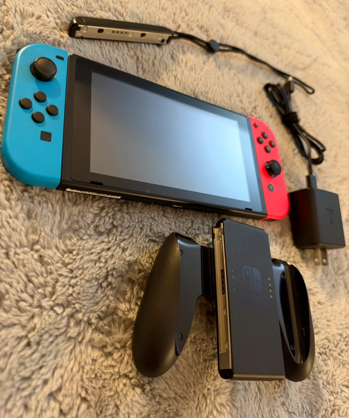 Nintendo Switch Console with Neon Blue and Red Joy-Cons - photo 5