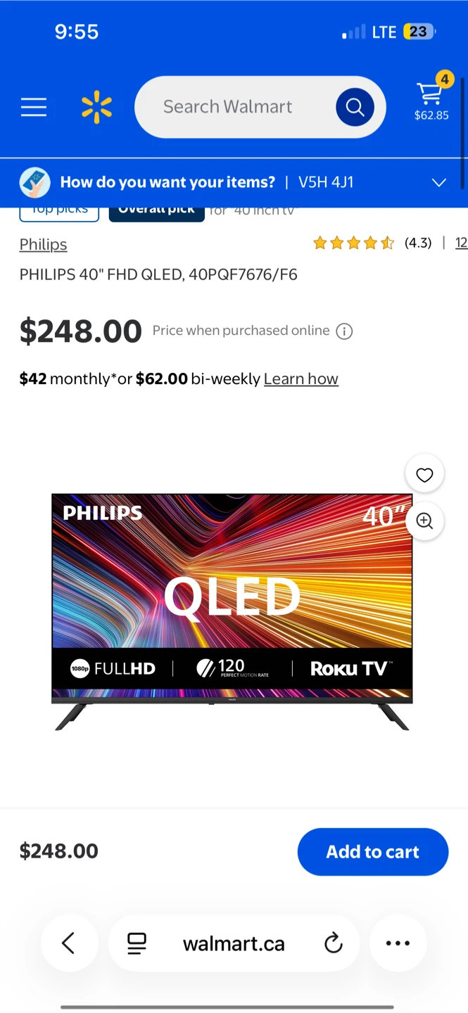 Philips 40" FHD QLED Roku TV - photo 2